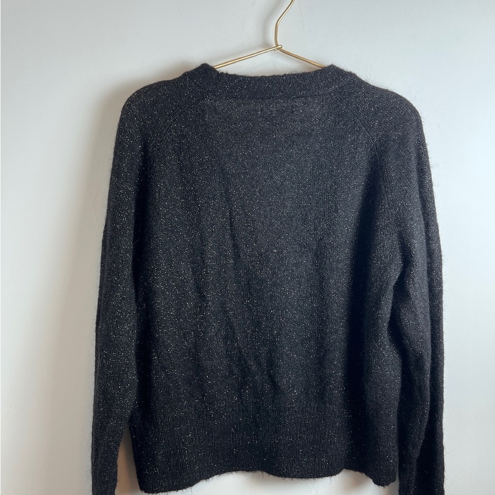 ANINE BING Mason Cardigan black mohair sparkle M - Picture 14 of 14